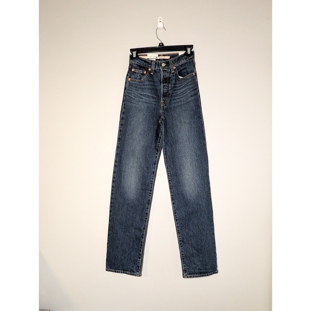 NWT Levi's Ribcage Straight Jeans 24 Super High Rise Ankle Denim Y2K Retro